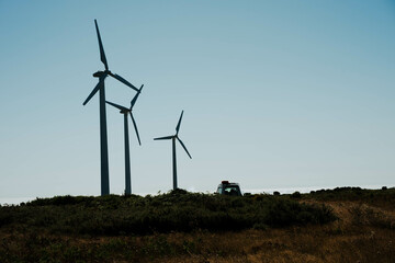 Wind turbine, clean energy, ecology, electricity, green energy