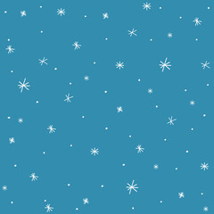 Fototapeta na wymiar Pattern with night sky and stars
