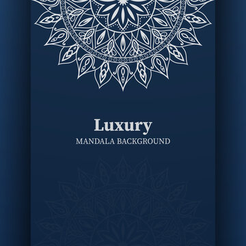 luxury ornamental mandala design background in gold color. ornament elegant invitation wedding card , invite ,Arabesque Pattern,