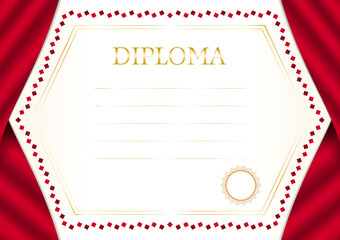 Horizontal  frame and border with Turkey flag