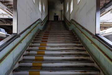 ローカル線 駅の階段