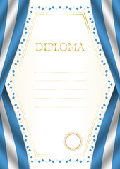 Vertical  frame and border with Guatemala flag