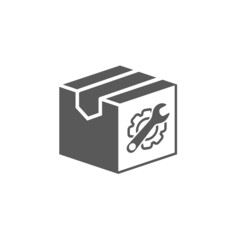 Toolbox icon, box with tools, vector icon