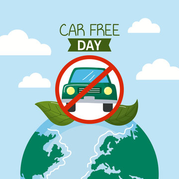 car free day poster