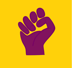 Magenta and Yellow resist fist