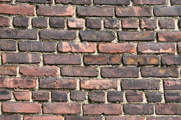 Old Red Brick Background
