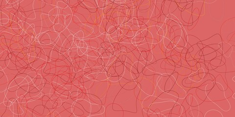 Fototapeta premium Light orange vector pattern with abstract shapes.