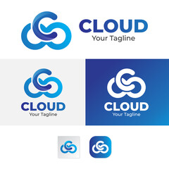 Letter C Cloud Logo