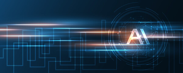 Artificial intelligence Technology background Hi-tech innovation abstract background vector illustration