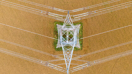 Hight voltage Post, Cotswold, UK.