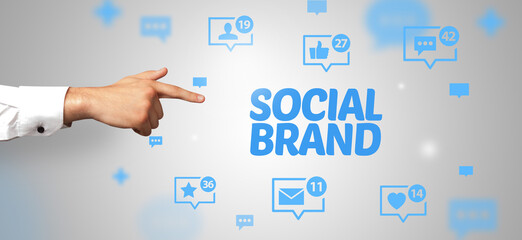 Close-Up Of Cropped Hand Pointing