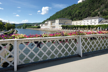 Kurstadt Bad Ems an der Lahn mit Kursaalgebäude im Kurviertel - Unesco Weltkulturerbe Great Spas...
