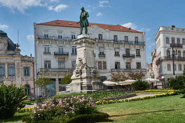 Fototapeta premium Largo da Portagem square, Coimbra, Porgutal