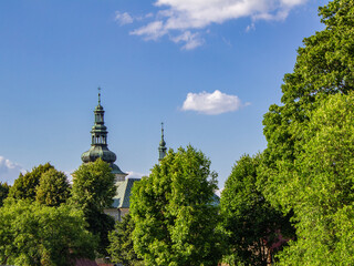 Wieża kościelna w Olsztynie k. Częstochowy