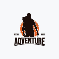 Adventure hiking logo design inspiration