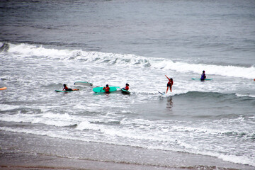 Surfing in the Basque Country