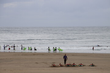 Surfing in the Basque Country