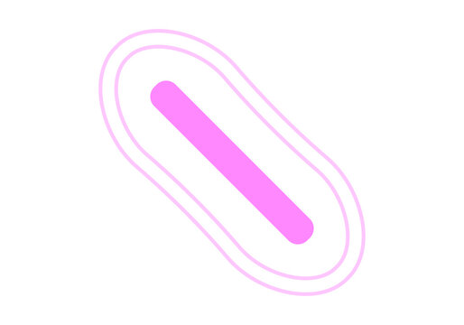 Icono de compresa para la menstruaci&oacute;n. 