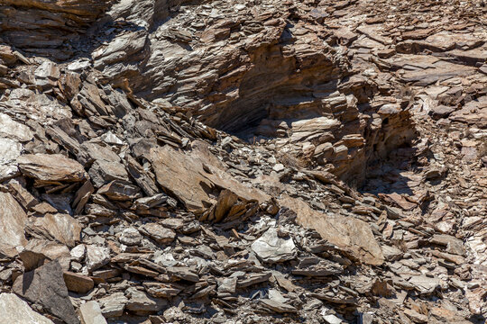 Quarzit und Schiefer, Gestein,  Kuiseb Canyon, Namibia