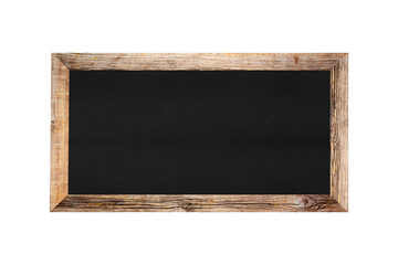 Wooden frame of the blackboard isolated on white.