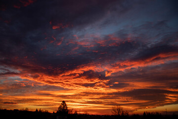 Obraz premium Winter Sunrise in Croatia