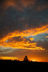 Obraz premium Winter Sunrise in Croatia