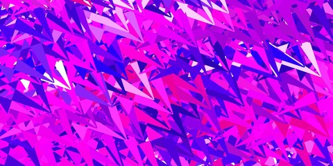 Light blue, red vector backdrop with triangles, lines.