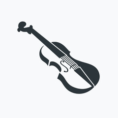 Obraz premium illustration of violin, vector art.
