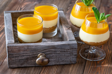 Mango cheesecake