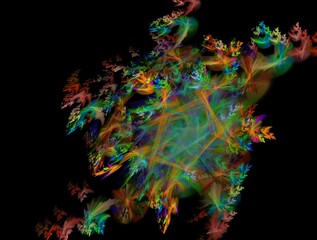 Imaginatory fractal background generated Image