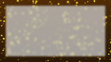 Obraz premium Lots of golden glitter particles and white copy space