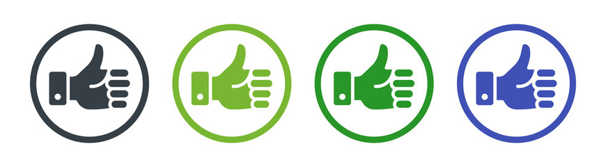 Thumb up, like, appreciated icon vector illustration.