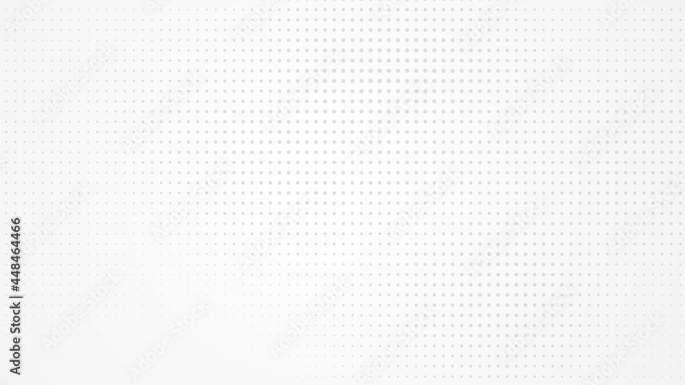 Poster Dot white gray pattern gradient light texture background. Abstract  technology big data digital background. 3d rendering.
