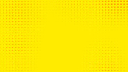 Fototapeta premium Dots halftone yellow orange color pattern gradient texture with technology digital background. Dots pop art comics with summer background.