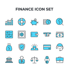 Fototapeta na wymiar finance set icon, isolated finance set sign icon, vector illustration