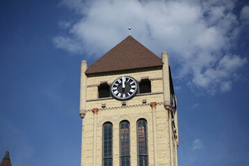 old clock tower., Morrison County Courthouse