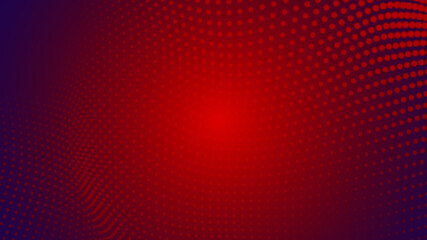 Abstract dot red wave pattern gradient  texture technology background.