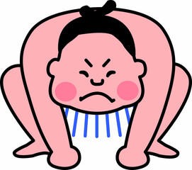 相撲の試合はっけよい