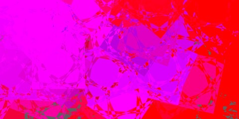 Light Pink, Red vector background with polygonal forms.