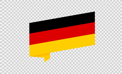 Waving flag of Germany isolated  on png or transparent  background,Symbol of Germany,template for banner,card,advertising ,promote, TV commercial,web, vector illustration top gold sport winner