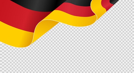 Waving flag of Germany isolated  on png or transparent  background,Symbol of Germany,template for banner,card,advertising ,promote, TV commercial,web, vector illustration top gold sport winner © Only Flags