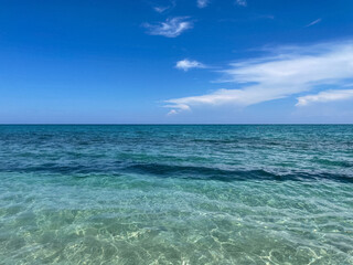 Fototapeta premium turquoise waves crashing on the beach