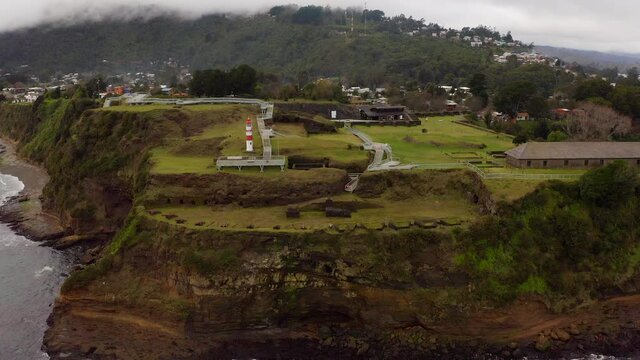 Spanish bunker from 1600 years ago, located in Niebla, Valdivia