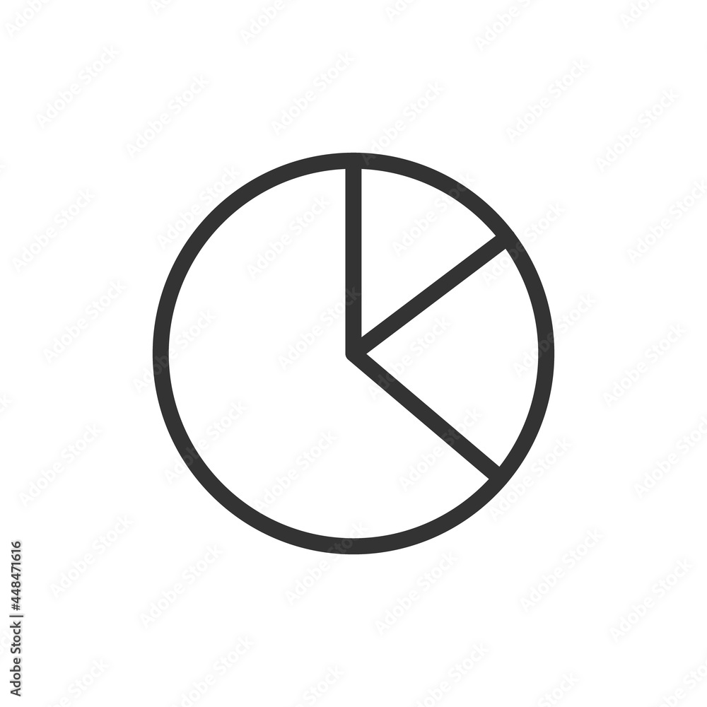 Poster data analytics thin line icon.