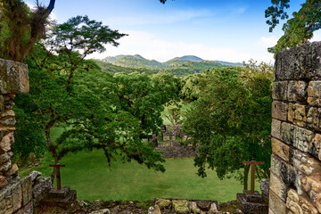 Ancient Mayan city of Copan in Honduras.   
