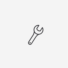 Vector illustration of wrench icon