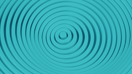 Fototapeta na wymiar Aquamarine blue rings 3D render illustration