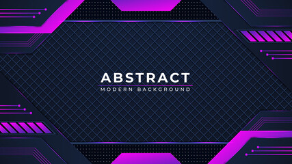 Modern abstract luxury colorful tech gaming background design. © MdAl