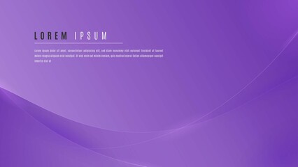 Minimal Modern Abstract Shinny Purple Background. Smooth Luxury Violet Curve Shape Banner Template