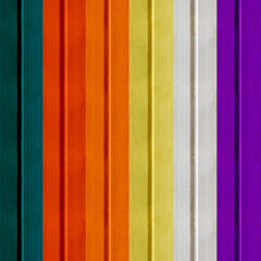 Square seamless texture of color plank wall